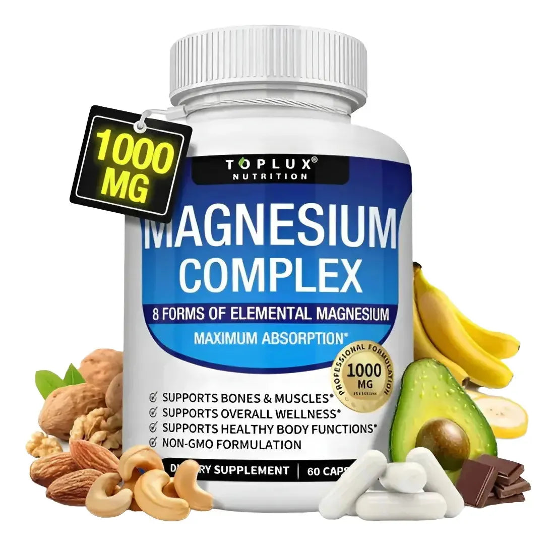 Magnesio Suplemento 8 en 1 1000mg