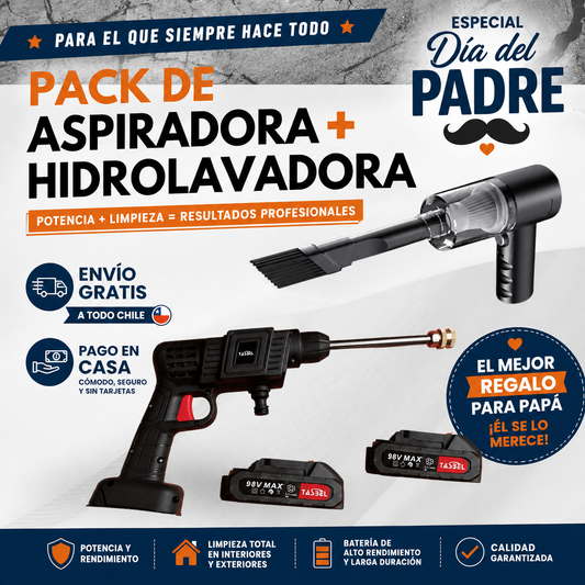 PACK DE ASPIRADORA-HIDROLAVADORA
